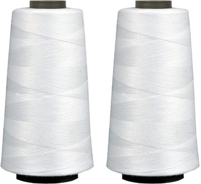 Clezaro White Thread(10000 m Pack of2)