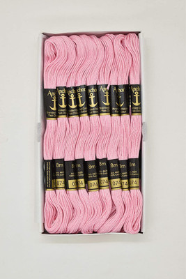 Hunny - Bunch Anchor Thread Stranded Cotton Skeins Threads (Set of 25 Pieces)(Shade no.74) Thread(8 m Pack of25)