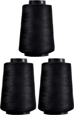 Dashamlav Black Thread(6000 m Pack of3)