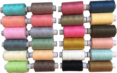 Homeistic Applience Light Color Sewing Thread(800 m Pack of24)