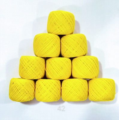Lipsa Enterprise lemon yellow Thread(30 m Pack of10)