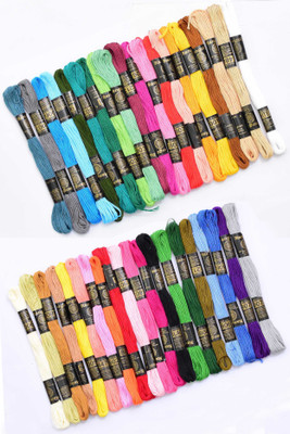KNIT KING 40 Mixed Color6 Thread(8 m Pack of40)