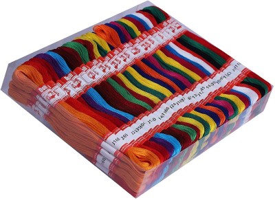 M Fabrics Multicolor Thread(3 m Pack of50)