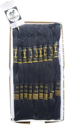 PINACO INDIA BLACK Thread(8 m Pack of2)
