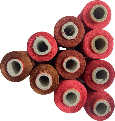 RiansCart Red Thread(300 m Pack of10)