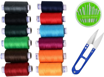 Clezaro Multicolor Thread(300 m Pack of20)