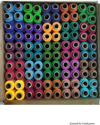Rainbow enterprises mixed colour Thread(300 m Pack of100)