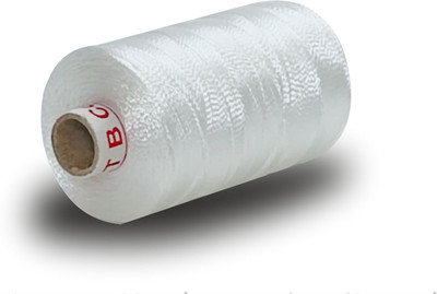 DOMICK Ultra-Thin Strong Nylon Thread 2 Ply, Beading Jewellery Craft Making. 500M Thread(500 m Pack of1)