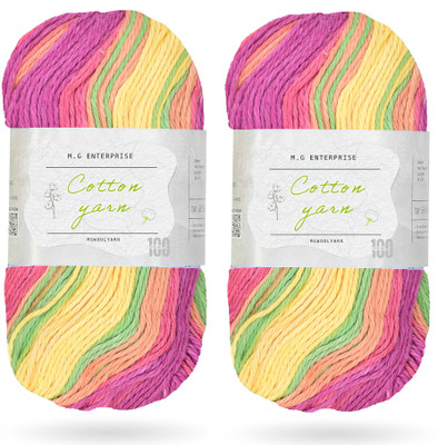 M.G Enterprise Multicolor3 Thread(338 m Pack of2)