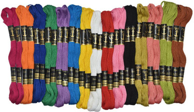 Hunny - Bunch Anhcor Mix Set 3 Thread(240 m Pack of30)
