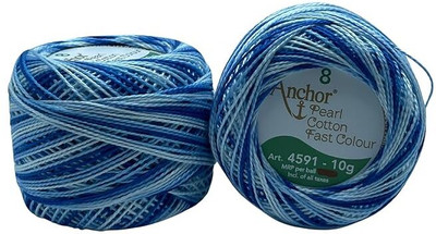 PINACO INDIA Blue/White 01211 Thread(30 m Pack of2)