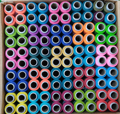 TOREX TOREX® Polyester Sewing & Stitching 24 Shade of Multicolored In Box L-5 Thread Thread(150 m Pack of100)