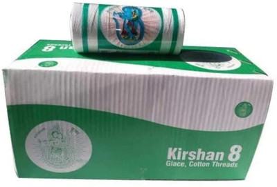 ARTPARASITE Coats Krishna Kite White threads High super glaced Threads for Kite Flying use Thread(900 m Pack of1)
