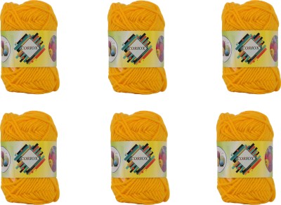 coriox Caldium Yellow Thread(100 m Pack of6)