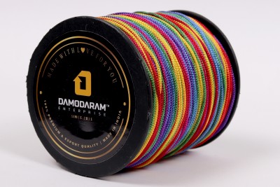 DAMODARAM 2mm Nylon Macrame Thread Cord For Art Craft & DIY Projects (Multicolour) Thread(100 m Pack of1)