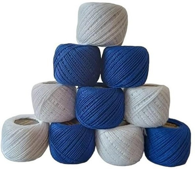 FOLIAM Royal Blue + White Thread(30 m Pack of10)