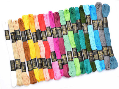 M.G Enterprise 20 Pc Multicolor5 Thread(8 m Pack of20)