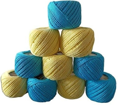 Sygnius Light Yellow + Sky Blue Thread(30 m Pack of10)