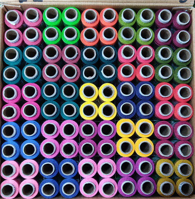 TOREX TOREX® Polyester Sewing & Stitching 24 Shade of Multicolored In Box L-2 Thread(150 m Pack of100)