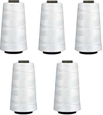 REALMARA 5White Thread(3000 m Pack of5)