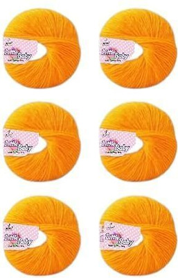 ARTPARASITE Vardhman Baby Soft Thin 4ply Knitting Wool Ball 25 Gram Each yarn Hand Thread Thread(87 m Pack of6)