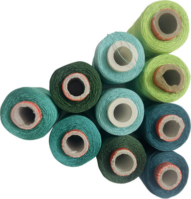 RiansCart Green Thread(300 m Pack of10)