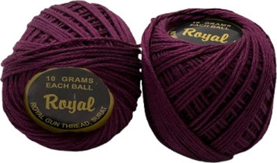 ROYAL GUN THREAD Purple Color Thread(35 m Pack of10)