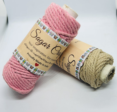 SAGARCRAFT pink Thread(20 m Pack of2)