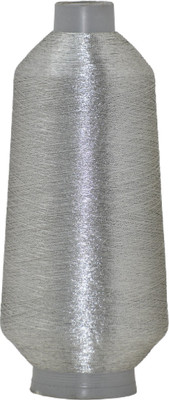 Hunny - Bunch Premium Water Silver Color Jari Kasab for Embroidery(Shade NO.-R- 105){7000 MTR} Thread(7000 m Pack of1)