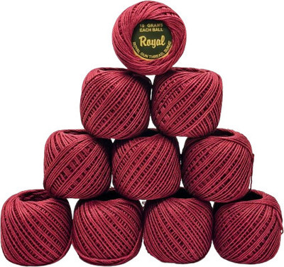 ROYAL GUN THREAD Marron Color Thread(35 m Pack of10)