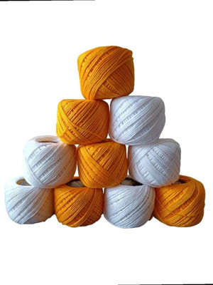 Sygnius HALDI YELLOW + WHITE Thread(30 m Pack of10)