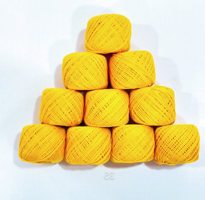 Lipsa Enterprise HALDI Yellow Thread(30 m Pack of10)