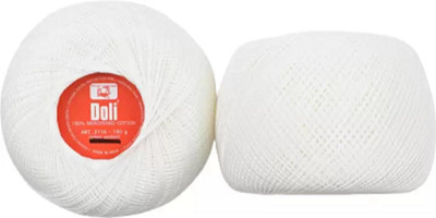ARTPARASITE Doli Embroidery Crochet Thread Cotton Yarn Knitting Craft Making 100 Grams Doli Thread(500 m Pack of4)