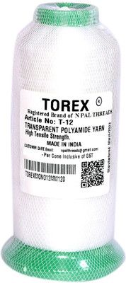 TOREX 0.12mm nylon monofilament polyamide transparent clear Thread(10000 m Pack of1)
