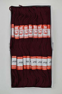 Hunny - Bunch Doli Stranded Cotton Skiens Cross Stitch Embroidery Threads(Shade no. 122) Thread(8 m Pack of25)