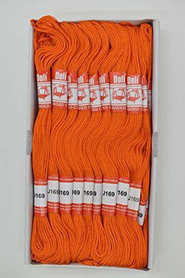 Hunny - Bunch Doli Stranded Cotton Skiens Cross Stitch Embroidery Threads(Shade no. 169) Thread(8 m Pack of25)