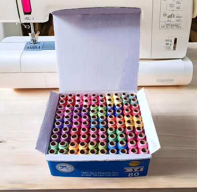 DEALDASH Multicolour Thread(150 m Pack of100)