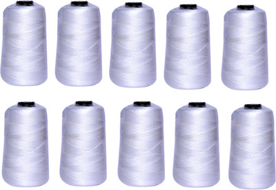 TOREX Polypropylene 2 Ply 170 Gram Used for Stitching Unbreakable Bag Closing White Thread(1000 m Pack of10)