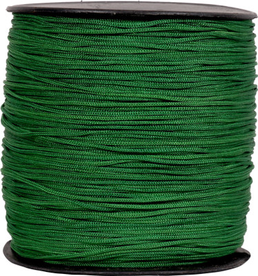 DAMODARAM 1 MM Thickness Nylon Macrame Thread Cord Gop Dori for Jewellery Making, Bags, Purse and Many Other DIY Crafts (Weight : 200 Gram | Length : 400 Meter | Colour : Green ) Thread(400 m Pack of1)