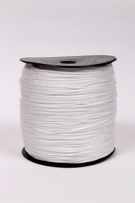 DAMODARAM 1 MM Thickness Nylon Macrame Thread Cord Gop Dori for Jewellery Making, Bags, Purse and Many Other DIY Crafts (Weight : 200 Grams | Length : 400 Meter | Colour : Bleach White ) Thread(400 m Pack of1)