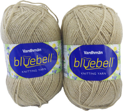 ARTPARASITE Vardhman Bluebell Wool Knitting Ball Hand Knitting Wool Yarn 100 Gram 300m Grey Thread(300 m Pack of2)