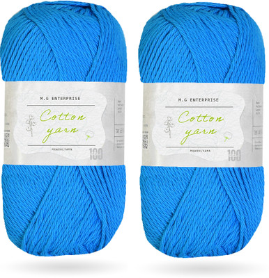 M.G Enterprise Cyan Blue Thread(338 m Pack of2)