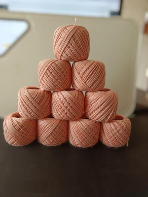 SHOPOBOX Peach Thread(30 m Pack of10)