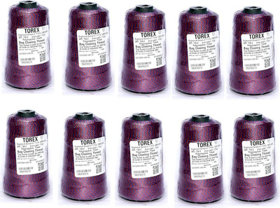 TOREX Polypropylene 2 Ply 170 Gram Used for Stitching Bag Closing Multicolor Thread(1000 m Pack of10)