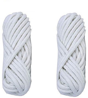 rushabh collections WHITE Thread(10 m Pack of2)