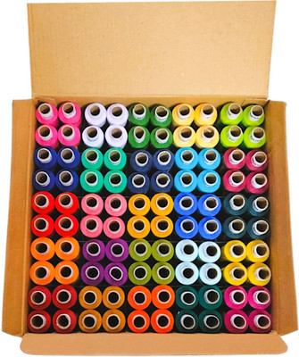 Jainson multicolored Thread(300 m Pack of100)