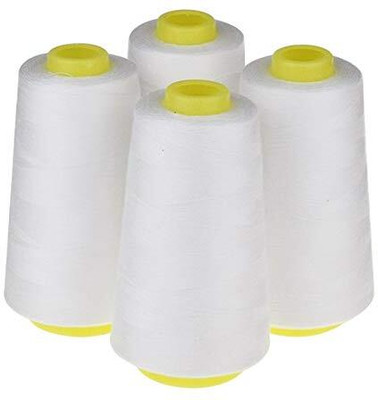 Manvikram WHITE Thread(10000 m Pack of4)