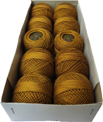 Quickcollection Redrose Thread Cotton Embroidery Balls (Dn No.310) Thread(90 m Pack of10)