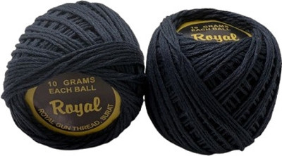 ROYAL GUN THREAD Dark Gray Color Thread(35 m Pack of10)