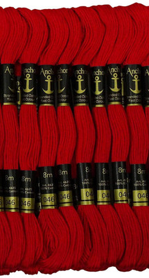 ANCHOR cherry red Thread(8 m Pack of15)
